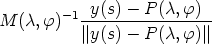         - 1 y(s)-  P(c, f)
M  (c,f)   ||y(s)---P(c,-f)||-
