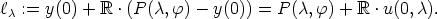 lc := y(0) + R .(P (c,f) - y(0)) = P (c,f) + R .u(0, c).  