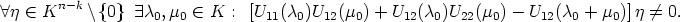  A j  (-  Kn -k\{0}  E c0,m0  (-  K : [U11(c0)U12(m0) + U12(c0)U22(m0) - U12(c0 + m0)]j /= 0.
